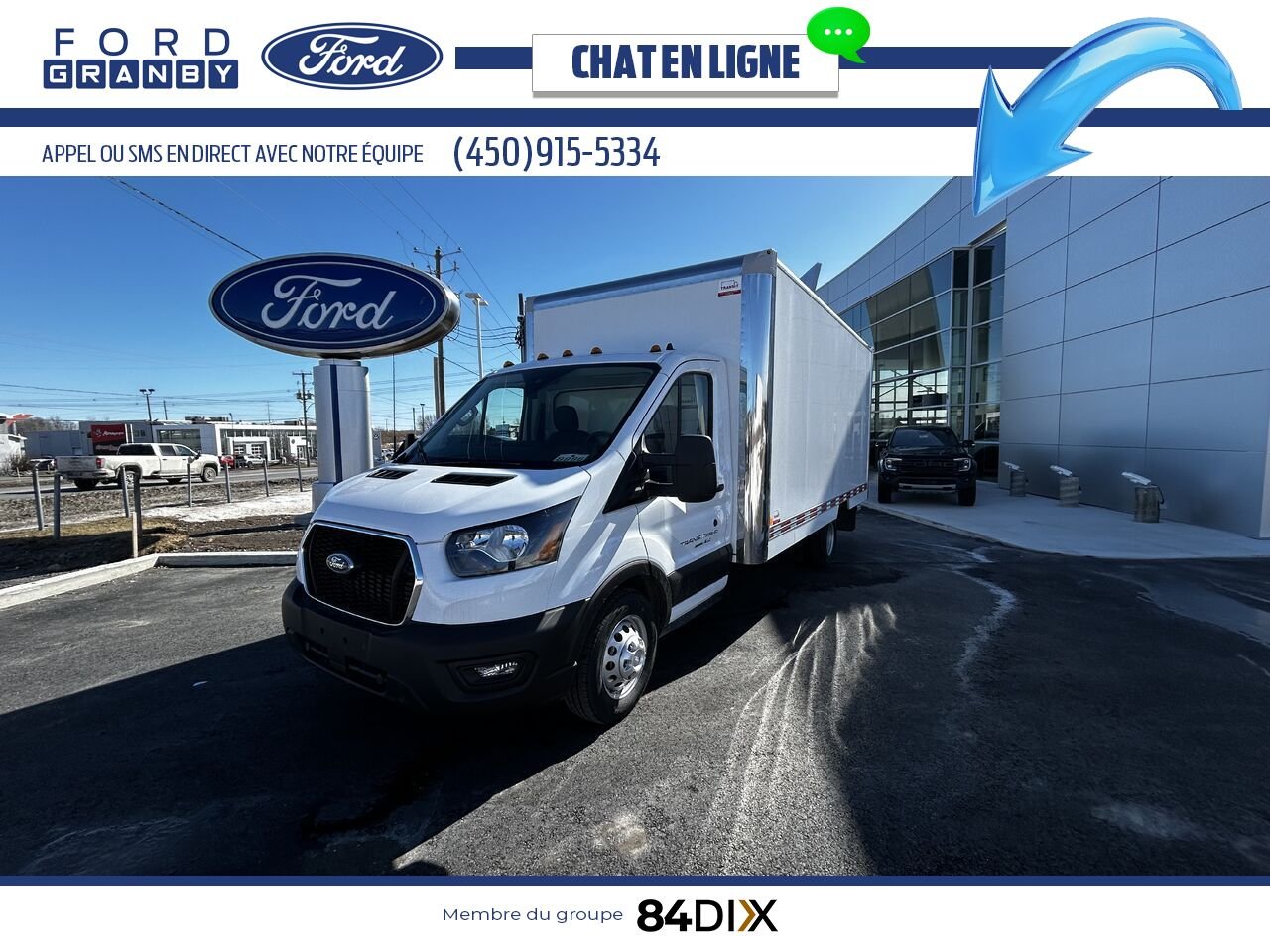 Ford TRANSIT FOURGON TRONQUÉ 2024 Blanc Granby - photo #5