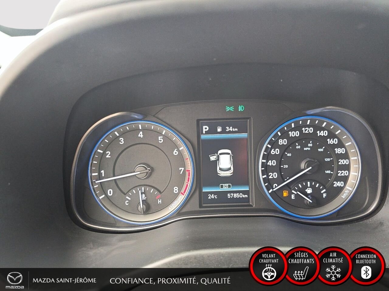 2021 Hyundai Kona Black Ste-Agathe des Monts - photo #15