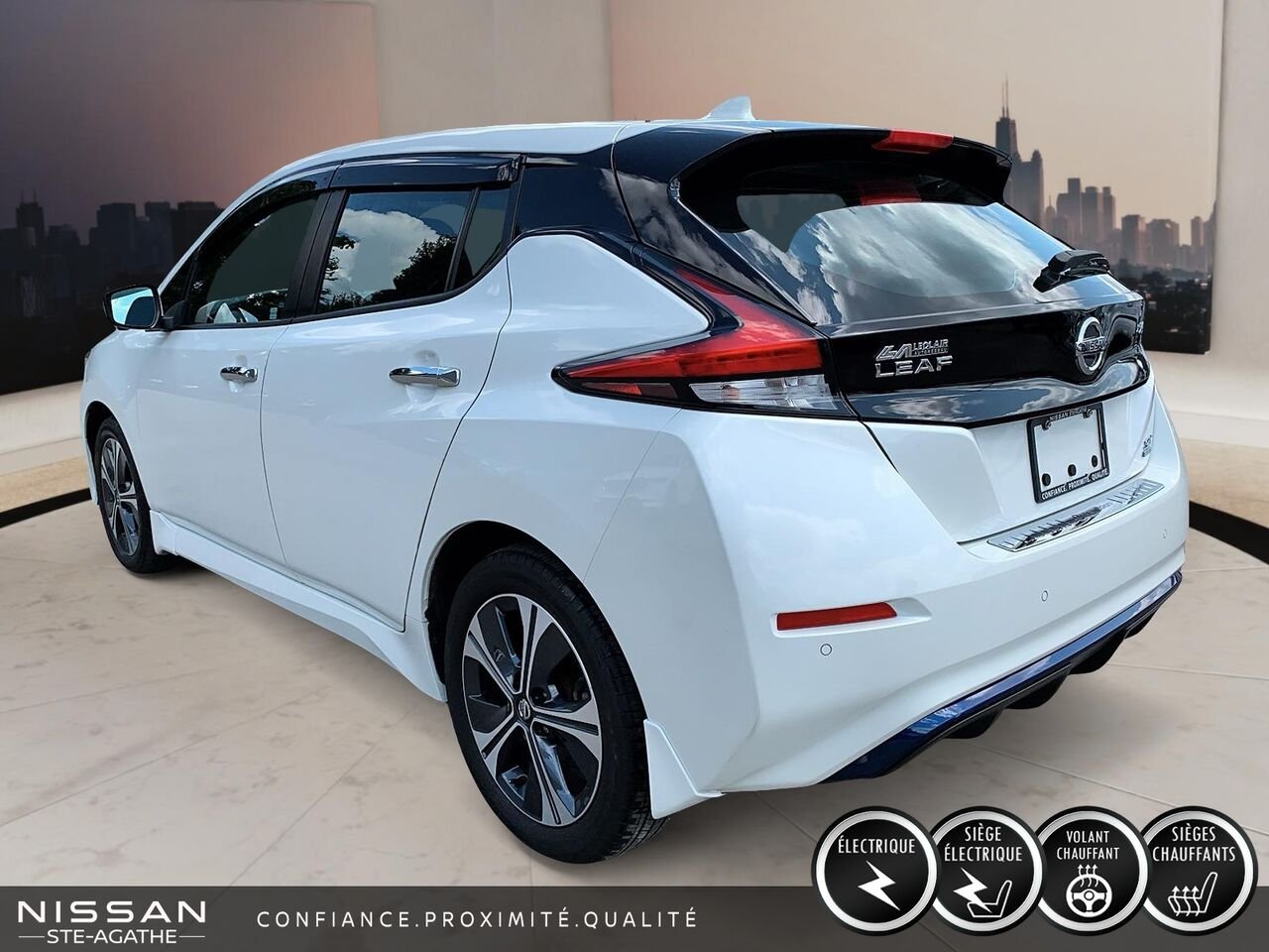 Nissan LEAF 2021 Blanc Saint-Jérôme - photo #4