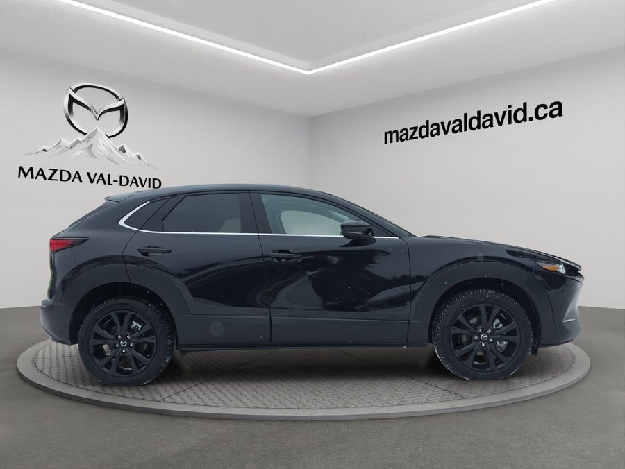 2025 Mazda CX-30 GT turbo, awd, toit ouvrant, Écran 360 degré, Navigation, chargeur sans fil pour cellulaire Jet Black Mica