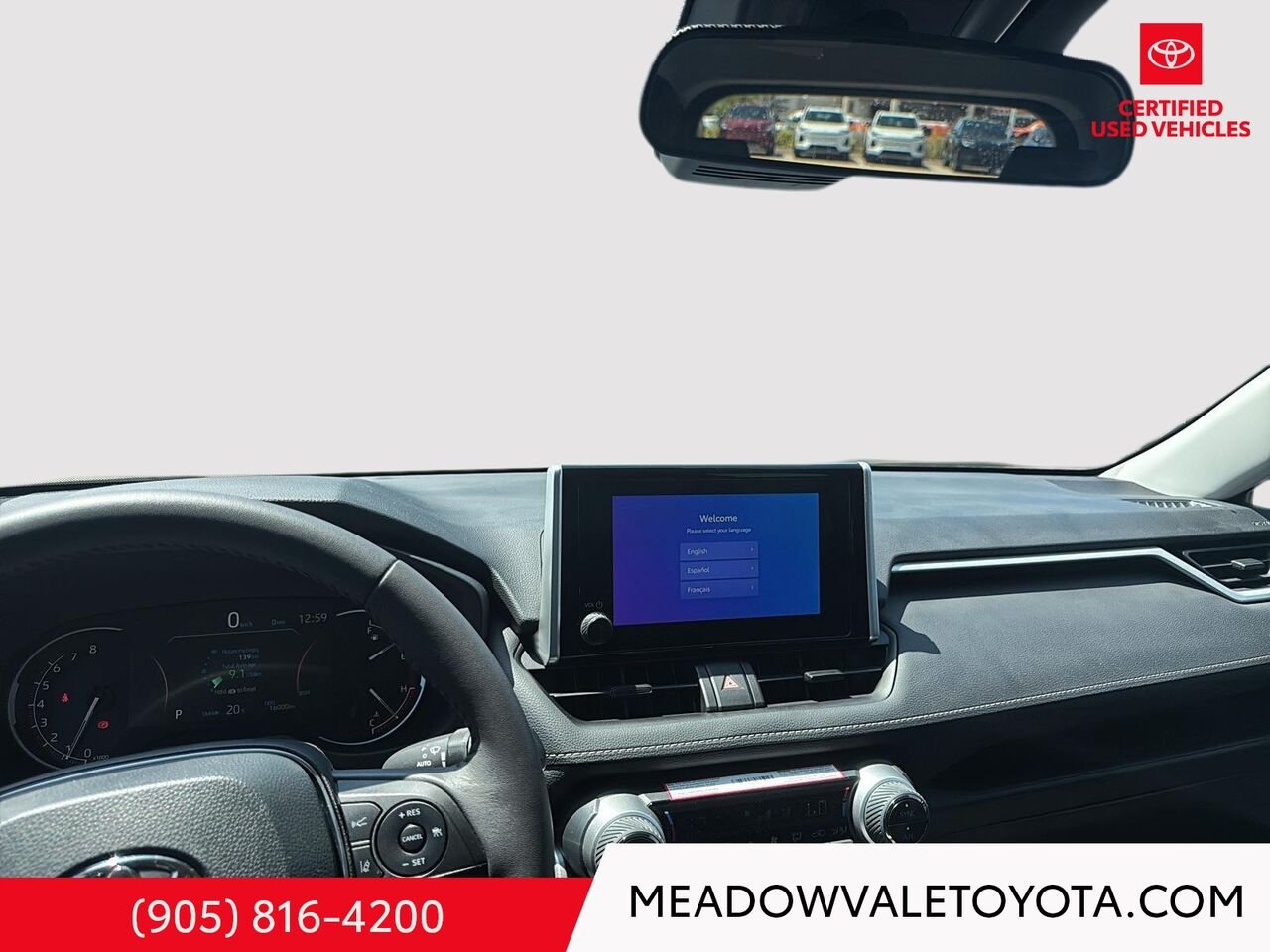 2025 Toyota RAV4 Running Boards, Sunroof, Power Drivers Seat, Low KM's, Midnight Black Metallic Mississauga - photo #15