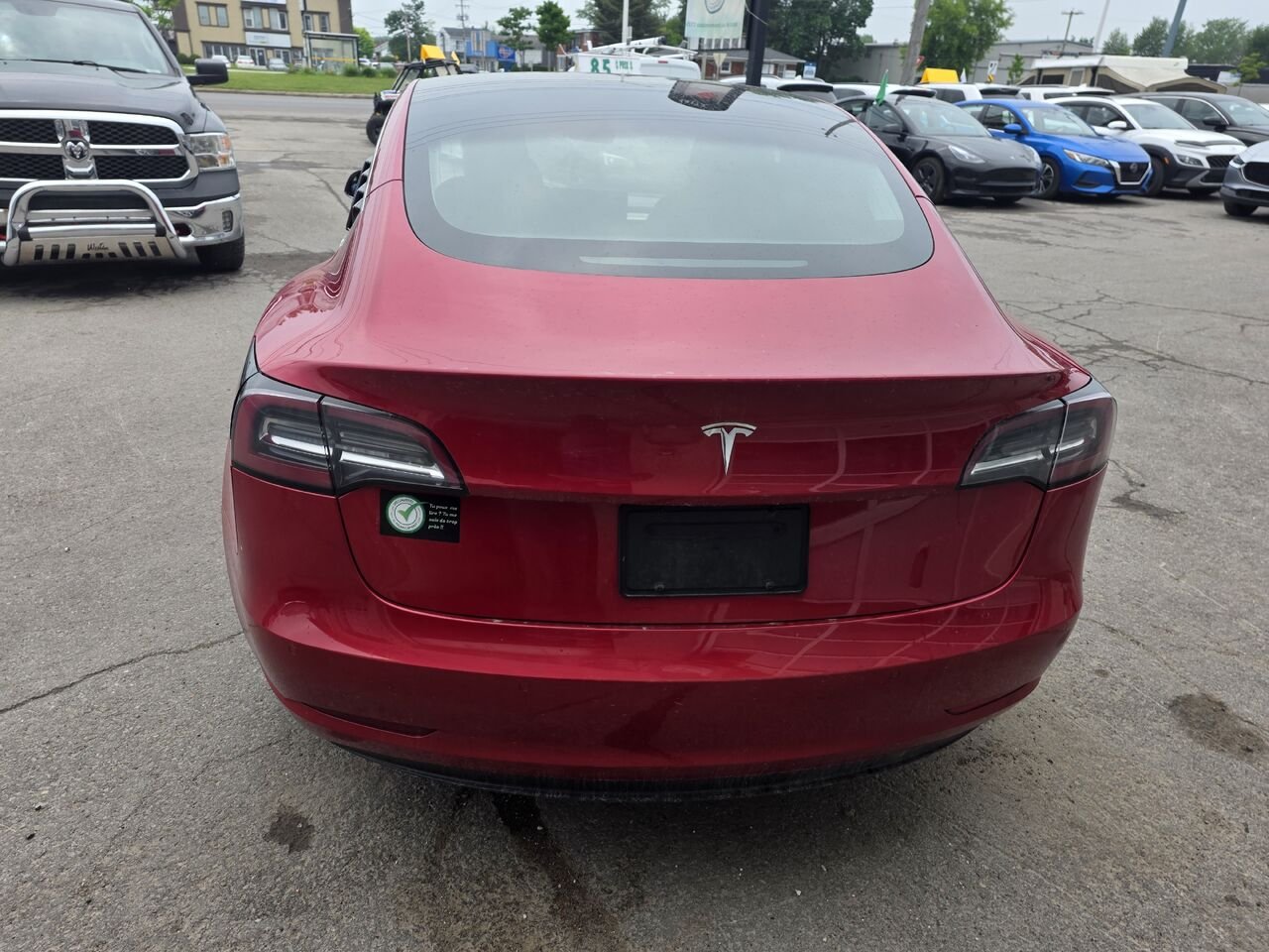 Tesla Model 3 2020 Rouge Longueuil, - photo #3