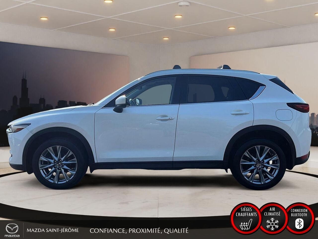 Mazda CX-5 GT | TOIT OUVRANT | CUIR | NAVIGATION | AWD | 2021 Blanc Saint-Jérôme - photo #10