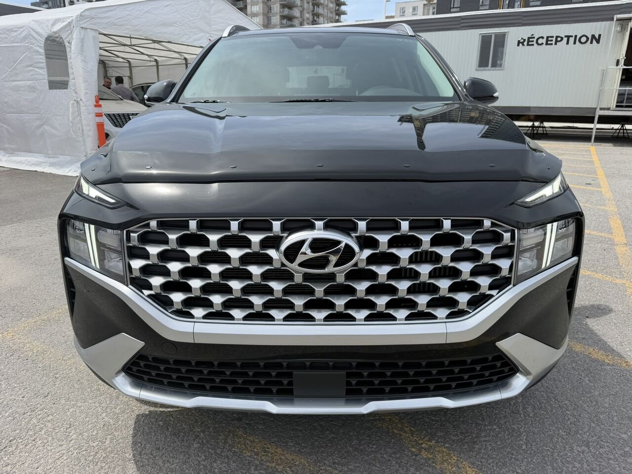 Hyundai Santa Fe HYBRIDE RECHARGEABLE LUXURY AWD 2023 Noir Laval - photo #3