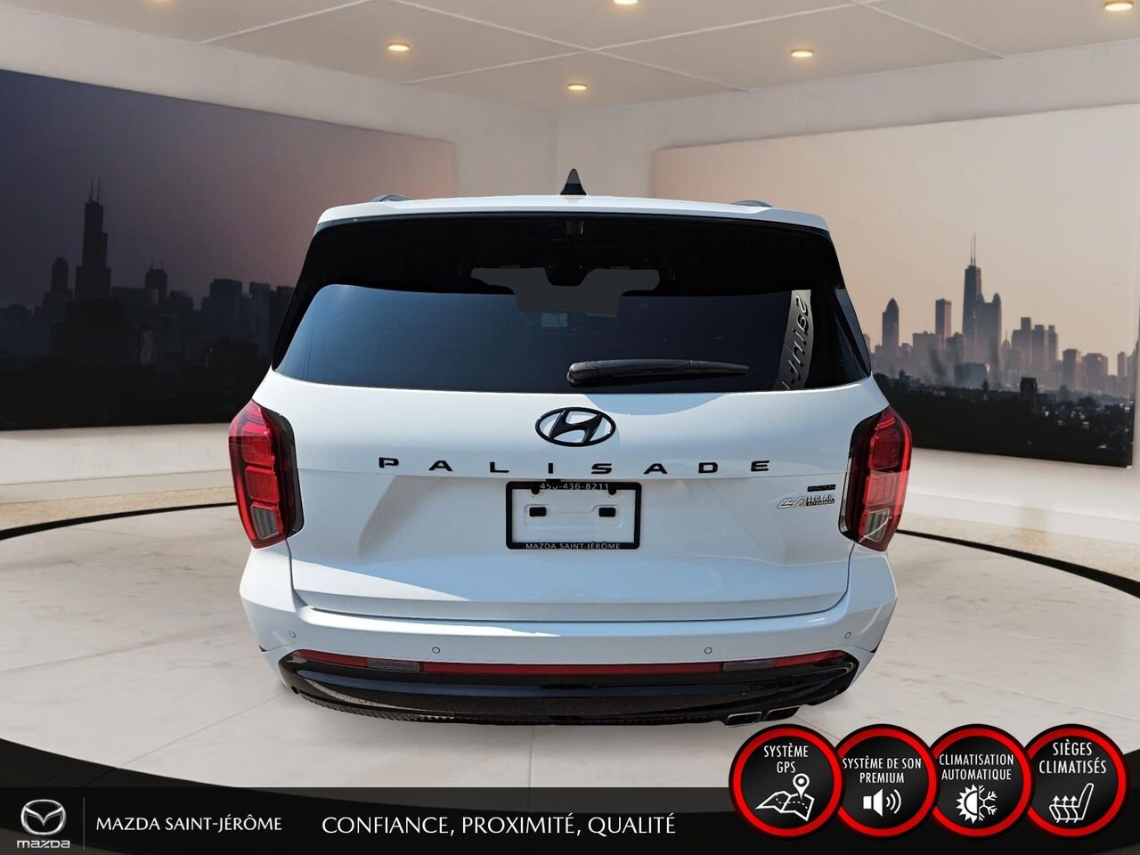 2025 Hyundai Palisade Ultimate Calligraphy édition Nuit TI 7 places White Saint-Jérôme - photo #6