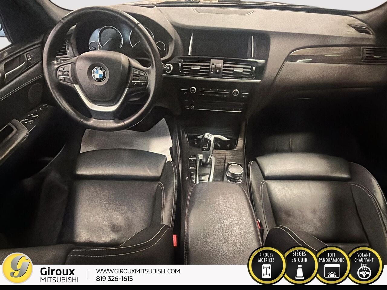 BMW X3 XDRIVE28I 2017 Noir Sainte-Agathe-des-Monts - photo #11