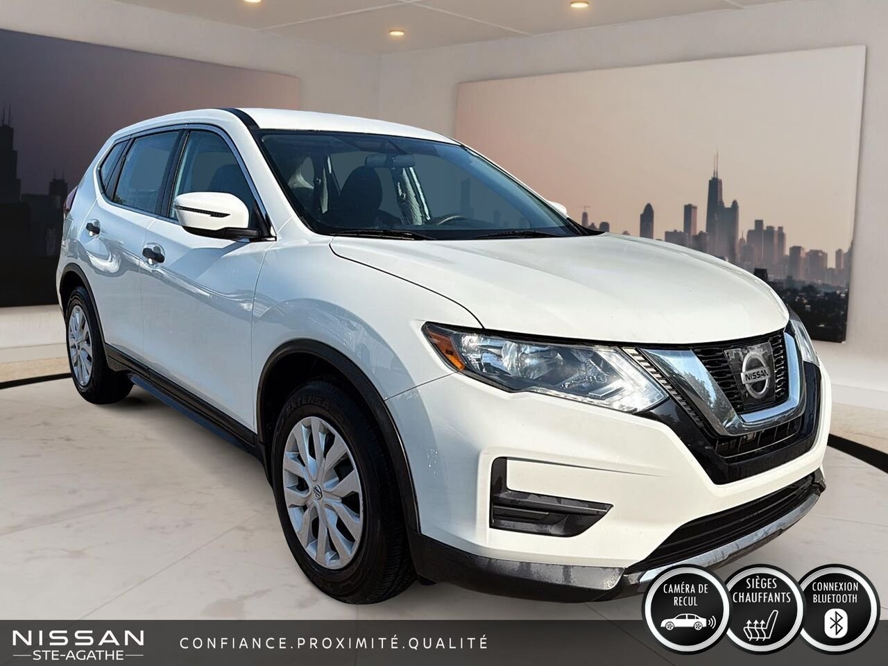 2017 Nissan Rogue White Sainte-Agathe-des-Monts - photo #2