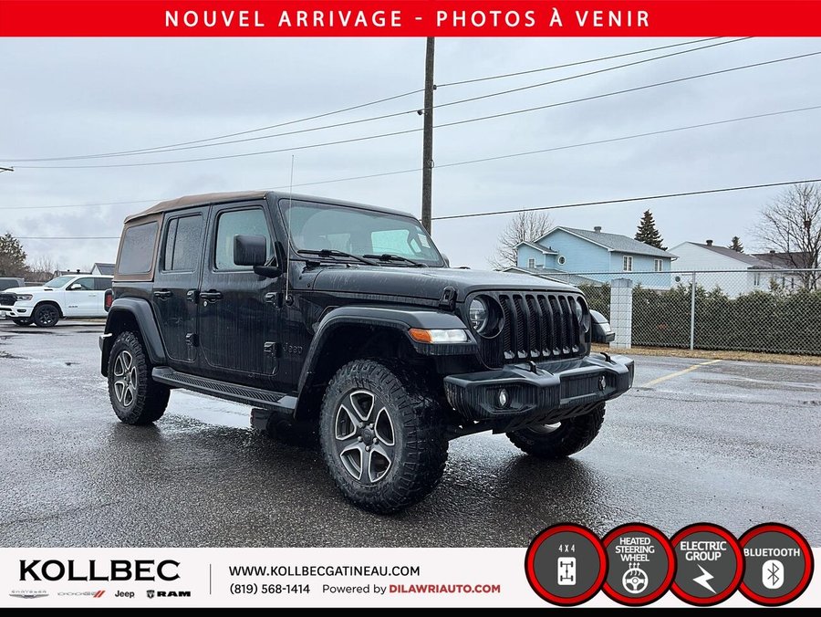 JEEP WRANGLER UNLIMITED *** BAS KILOMÉTRAGE *** 2020 Noir