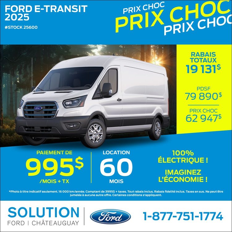 Solution Ford promo mai E Transit 2026 FR