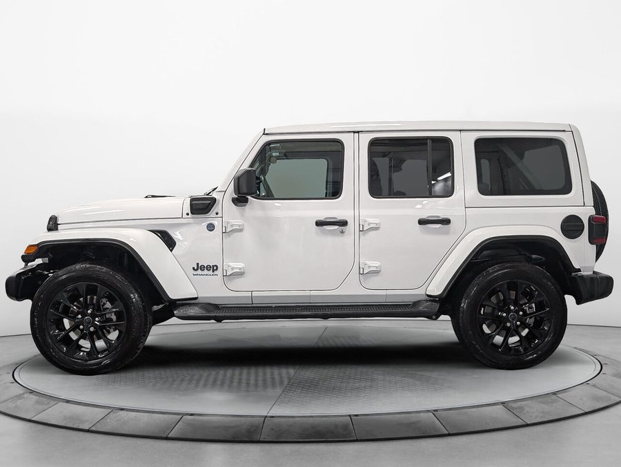 Jeep WRANGLER 4XE 4 door Sahara Option Toit Sky !!!! Bas Km 2025 Blanc