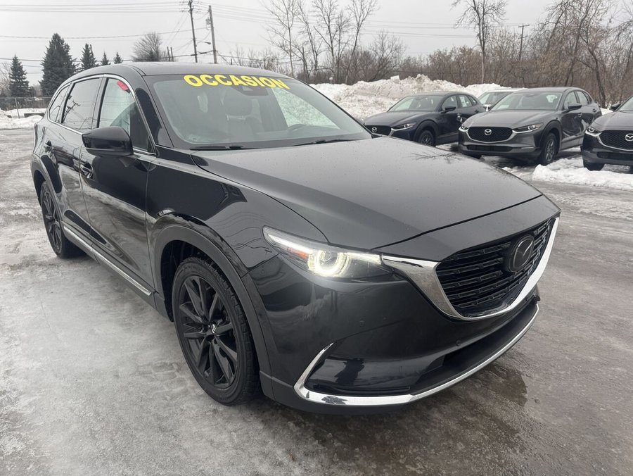 Mazda CX-9 KURO | EDITION CUIR ROUGE | MAGS | CAM DE RECUL 2022 Noir
