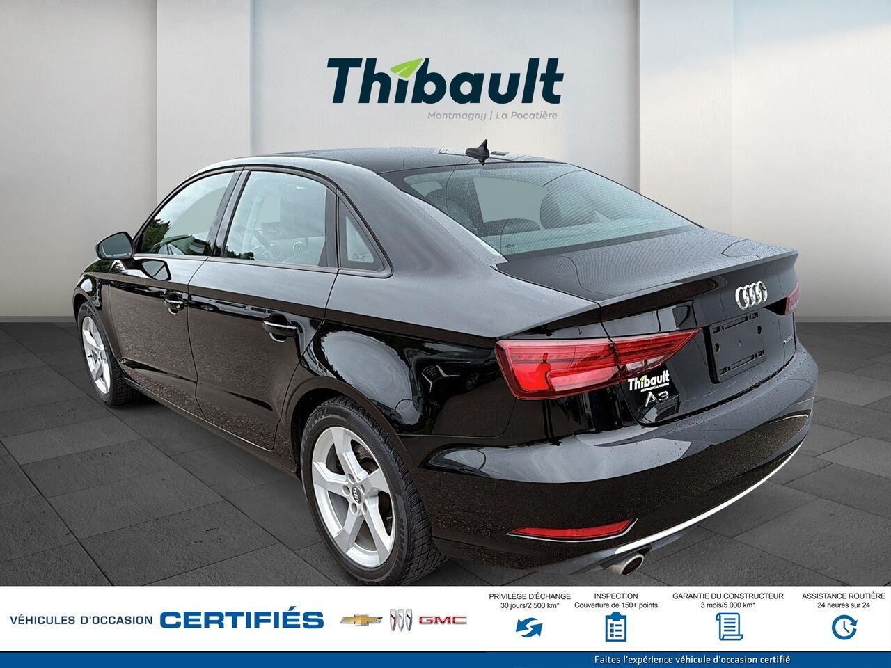2019 AUDI A3 Komfort 45 TFSI quattro Black Montmagny - photo #3