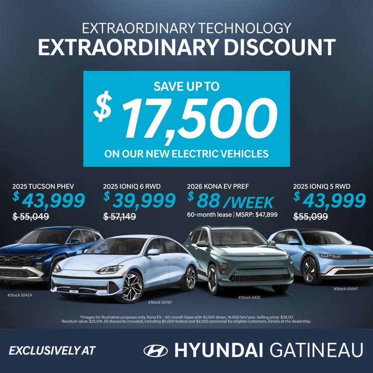 Hyundai Gatineau promo fevrier vehicules electriques EN