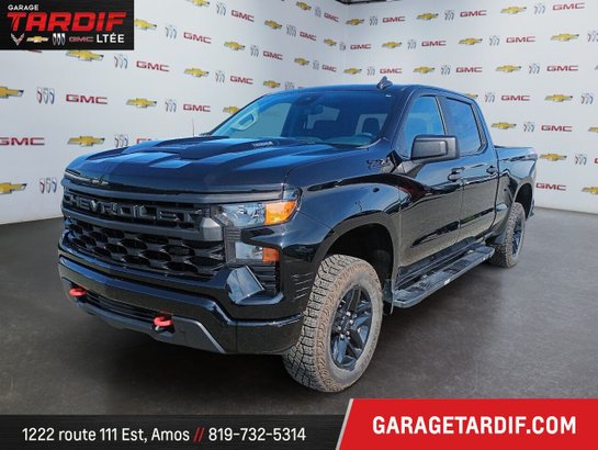 2024 CHEVROLET Silverado 1500 4WD Crew Cab CUSTOM TRAIL BOSS Black