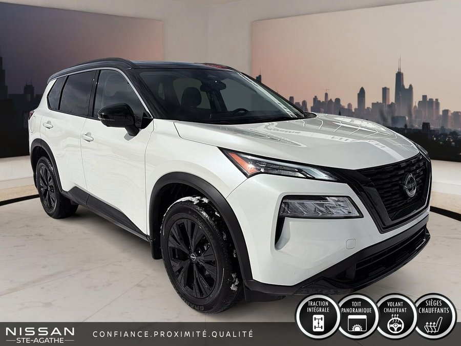 Nissan Rogue MIDNIGHT | TOIT PANO | CUIR | AWD 2023 Blanc