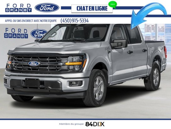 Ford F-150 XLT cabine SuperCrew 4RM caisse de 5,5 pi 2026 Argent emblématique métallisé