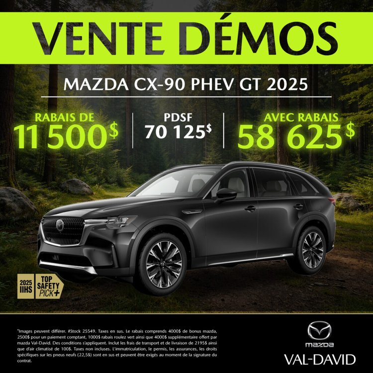 Mazda val david promo avril CX 90 PHEV GT 2026 1024x1024