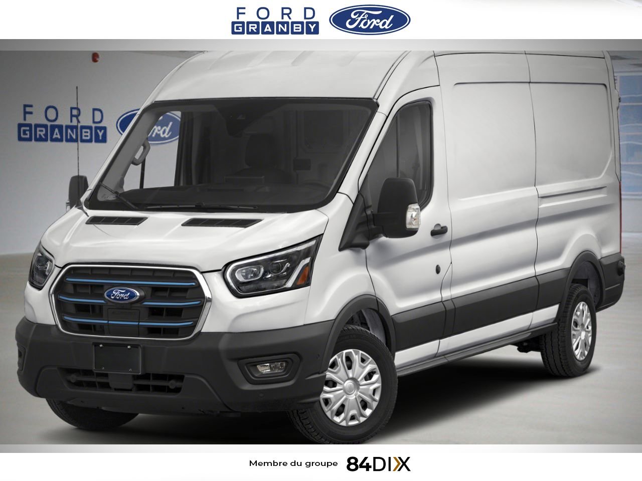 2025 Ford E-Transit Cargo Van Oxford White Granby - photo #0