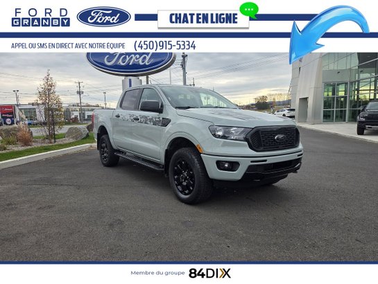 Ford Ranger XLT SuperCrew 4RM caisse de 5 pi 2023 Gris