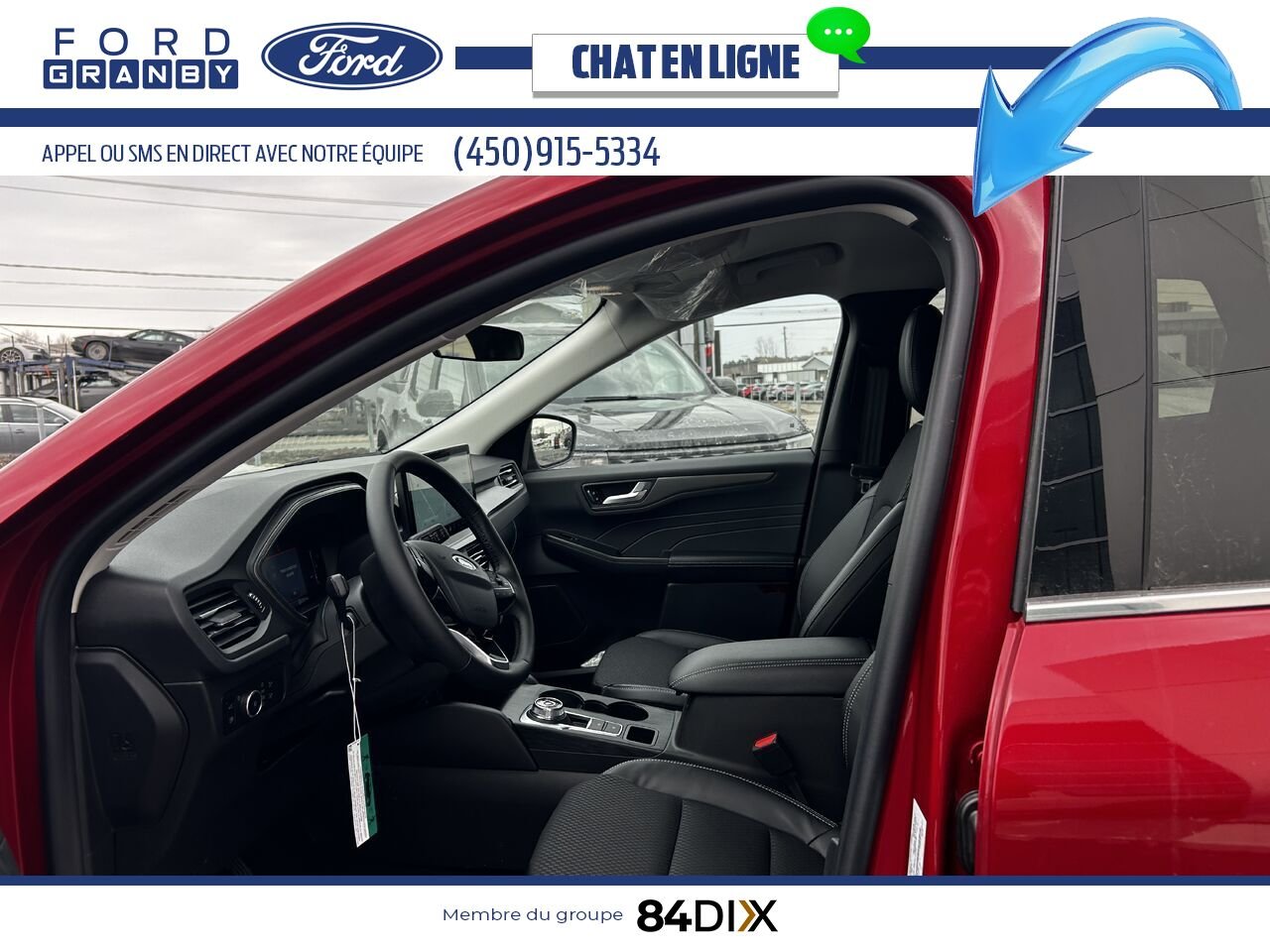 Ford Escape 2025 Rouge vitesse métallisé teinté verni Granby - photo #9