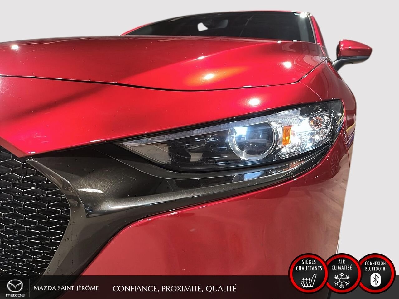Mazda Mazda3 Sport GS LUXURY | AWD | TOIT OUVRANT | CUIR | 2024 Rouge Saint-Jérôme - photo #1