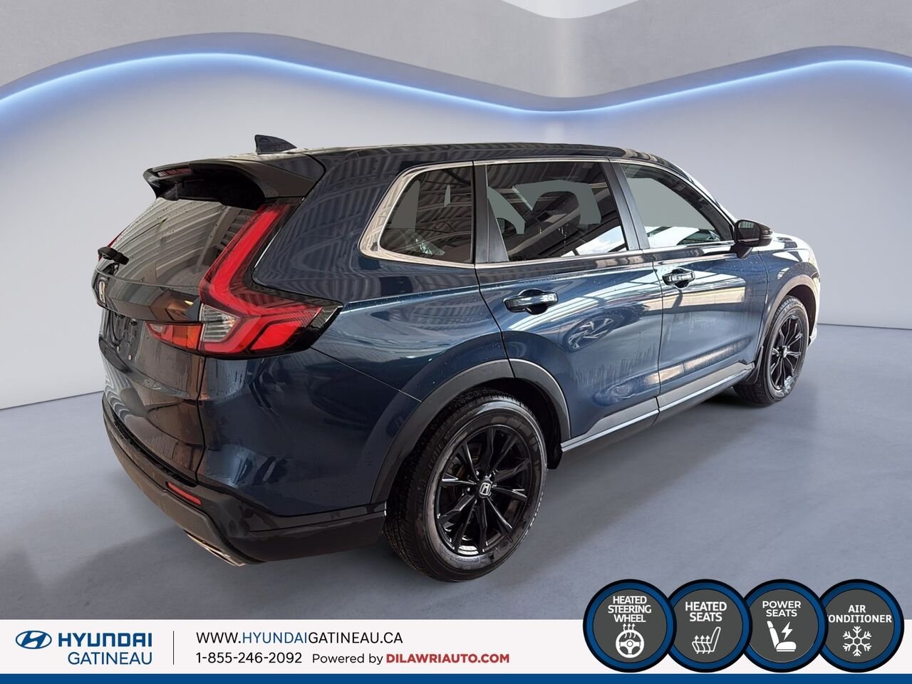 Honda CR-V hybride EX-L *** hybride , bas millage , carfax clean *** 2024 Bleu Ottawa & Gatineau - photo #3