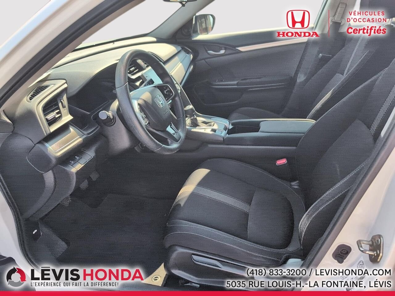 Honda Civic LX LX BM 2019 Blanc Lévis - photo #16