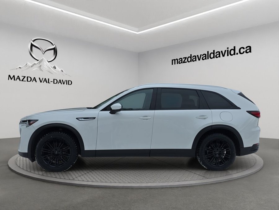 2024 Mazda CX-90 hybride rechargeable GS-L AWD, Volant chauffant, Toit ouvrant panoramique, Sièges en cuir White