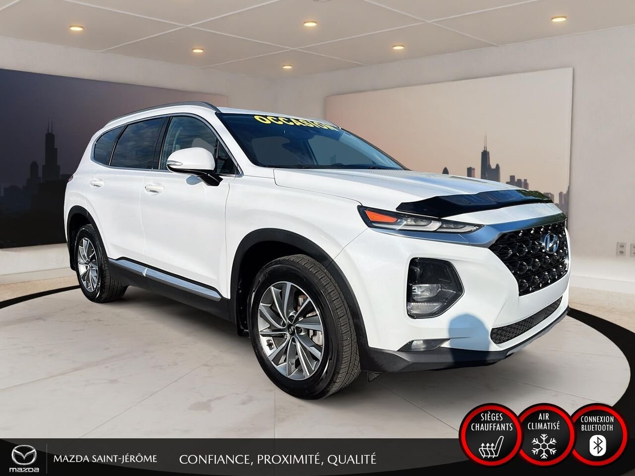 Hyundai Santa Fe 2019 Blanc Saint-Jérôme - photo #3