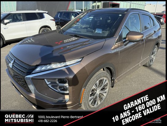 2022 Mitsubishi Eclipse Cross GT S-AWC, Toit pano, Siège électrique Bronze