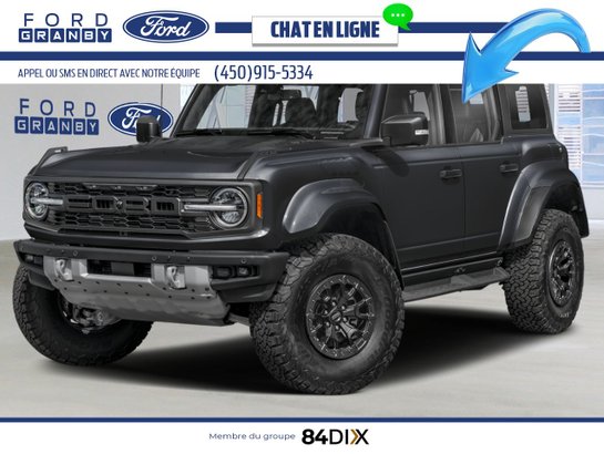 Ford Bronco Raptor 4 portes 4x4 2026 Noir ombre