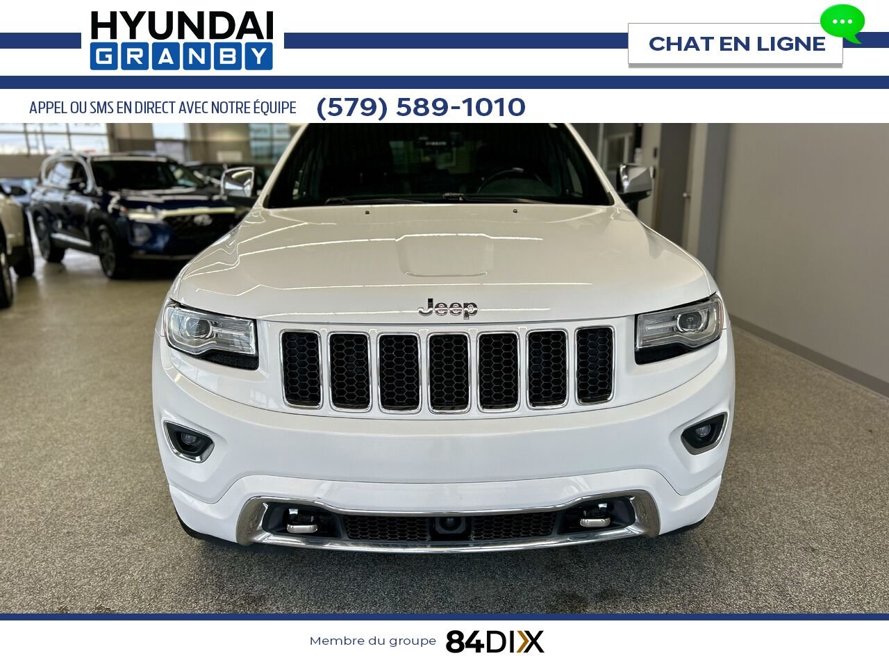 Jeep Grand Cherokee 2015 Blanc Granby - photo #2