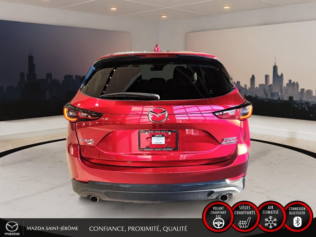 2024 Mazda CX-5 GS TI sans désactivation de cylindres Red Saint-Jérôme - photo #6