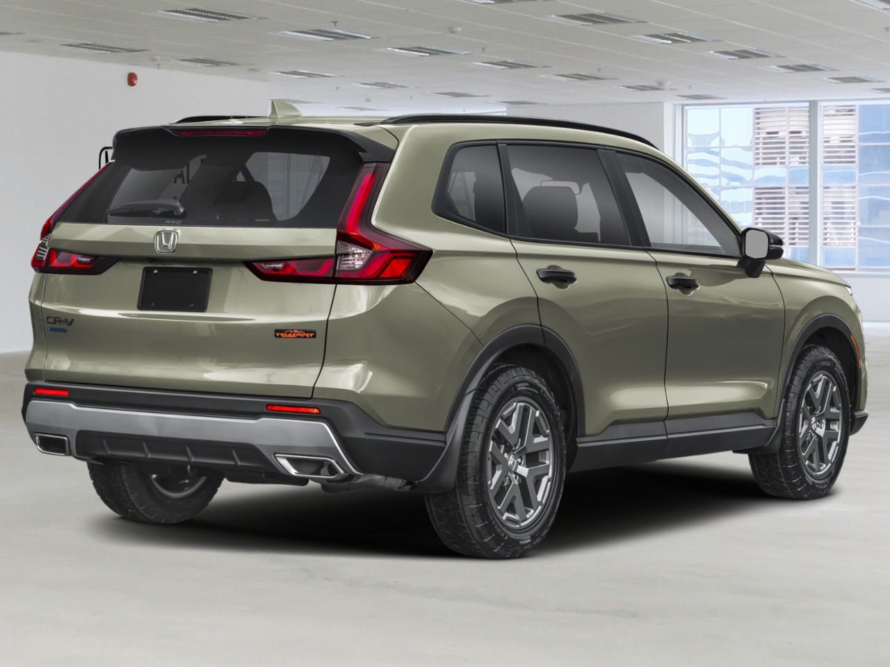 2026 HONDA CR-V Hybrid TrailSport TI Ash Green Metallic Val-d'Or - photo #2