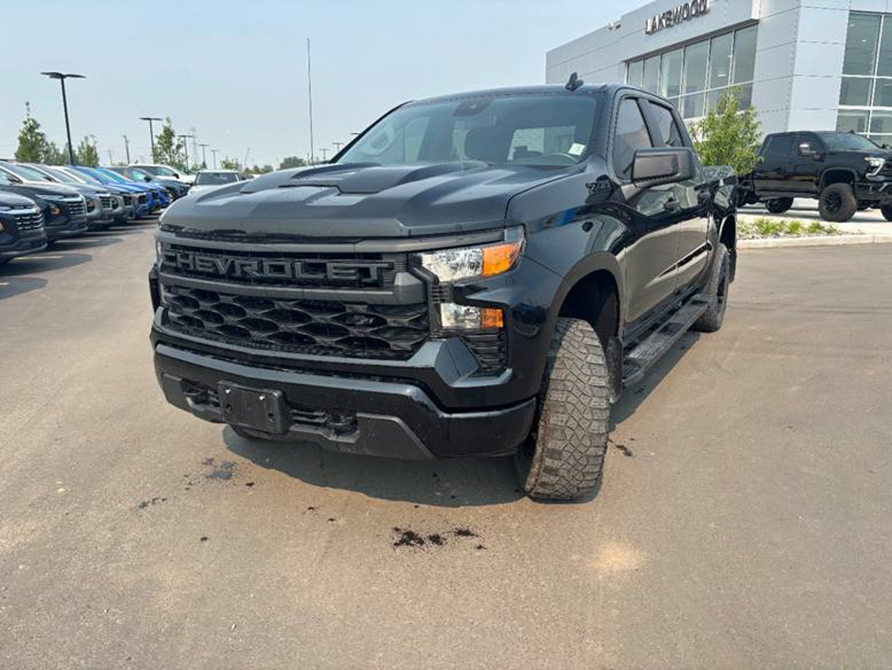 2024 Chevrolet Silverado 1500 4WD Crew Cab 147 Custom Trail Boss Black Sherwood Park - photo #2