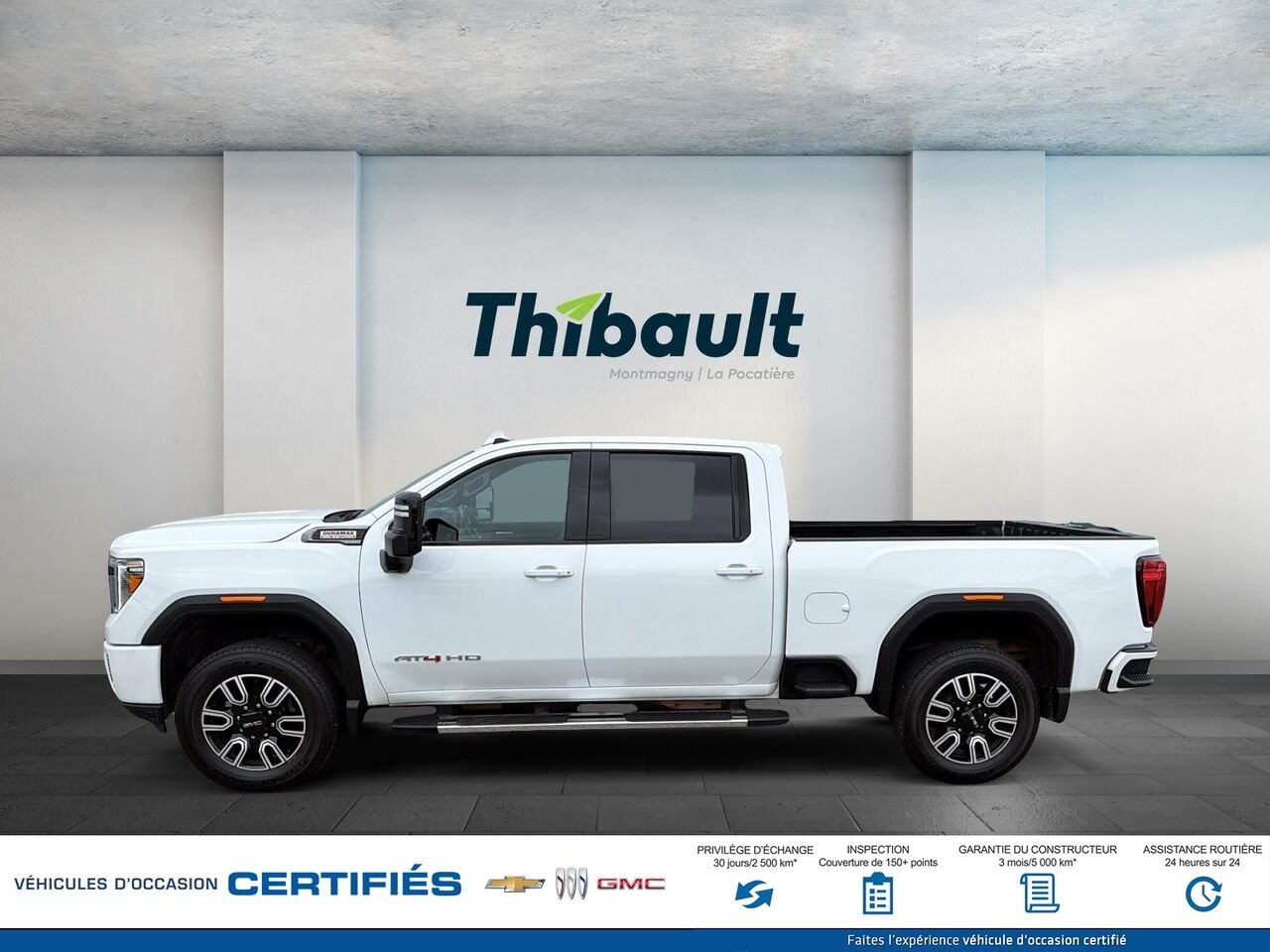 GMC SIERRA K25 AT4 cabine multiplace 4RM 159 po 2023 Blanc Montmagny - photo #4