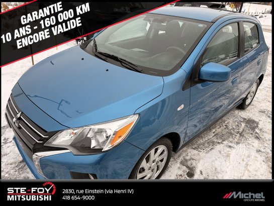 Mitsubishi Mirage SE, CVT, CRUISE CONTROL, ANDROID AUTO--APPLE CARPLAY, JAMAIS ACCIDENTÉ 2022 Bleu