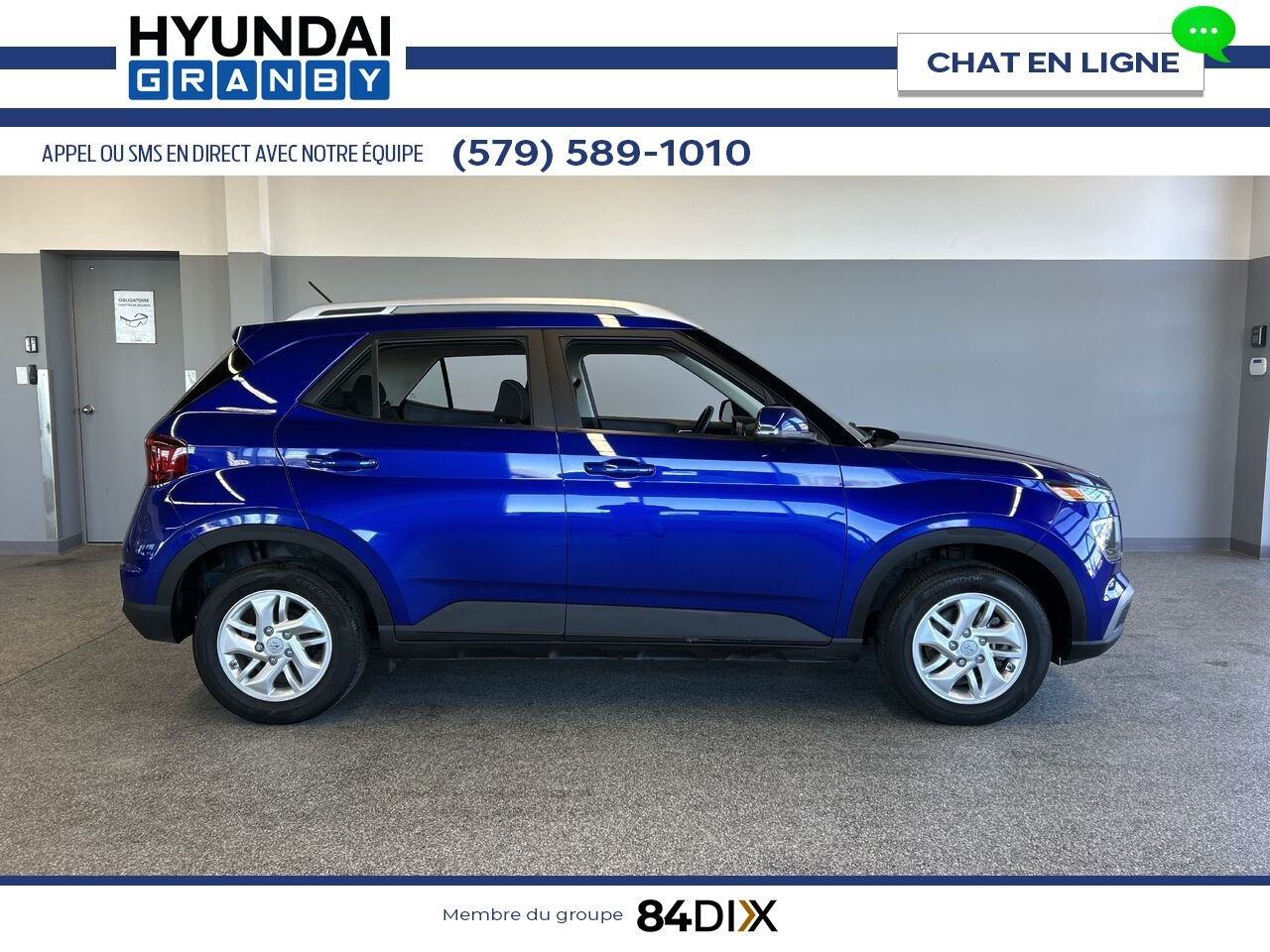 Hyundai Venue 2024 Bleu Granby - photo #7