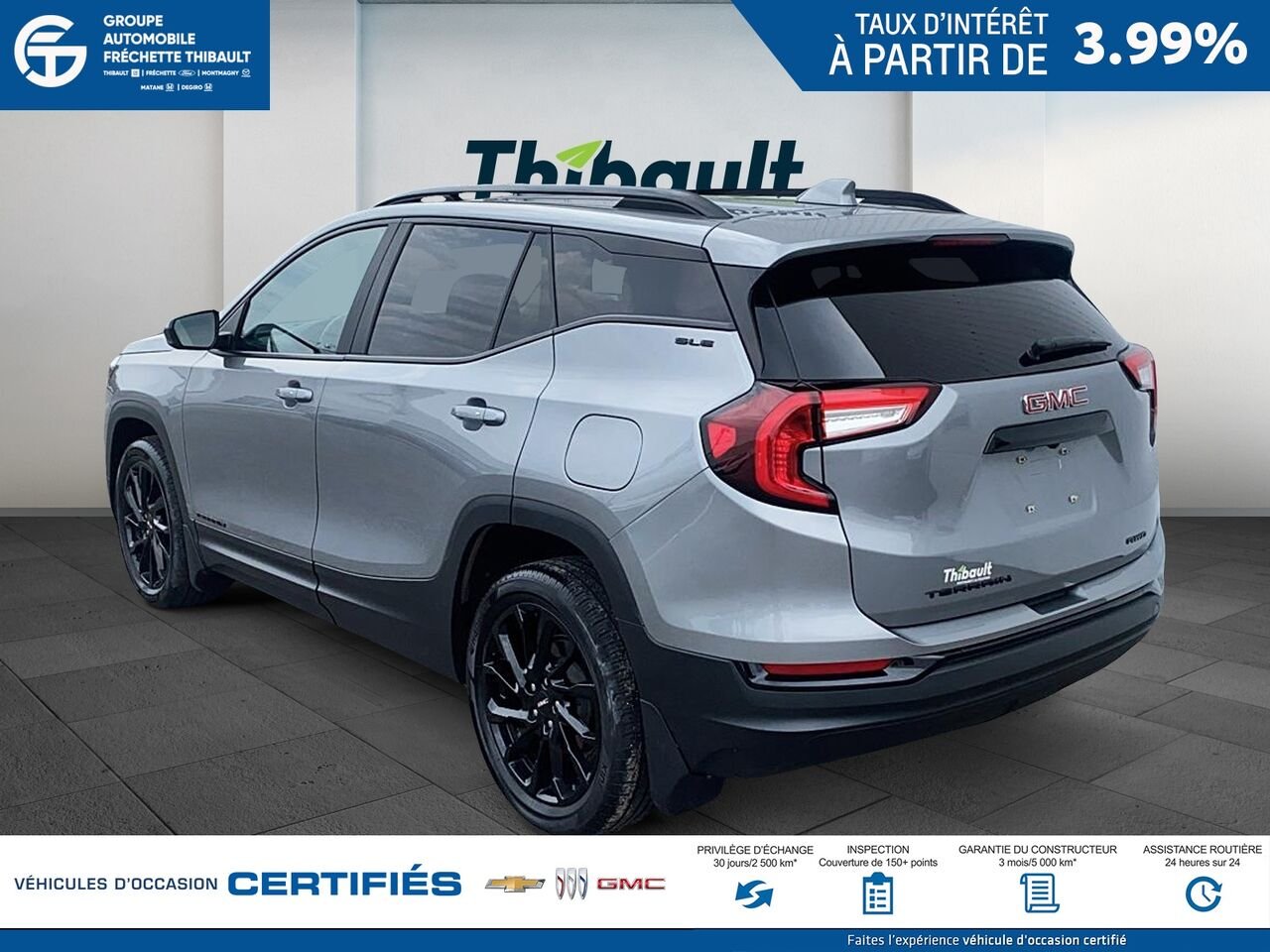 GMC TERRAIN SLE Traction intégrale, 4 portes SLE 2023 Gris Montmagny - photo #3