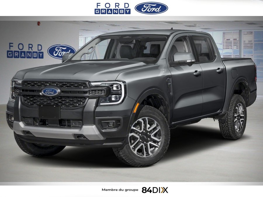 Ford Ranger LARIAT cabine SuperCrew 4RM caisse de 5 pi 2026 Gris carbonisé métallisé