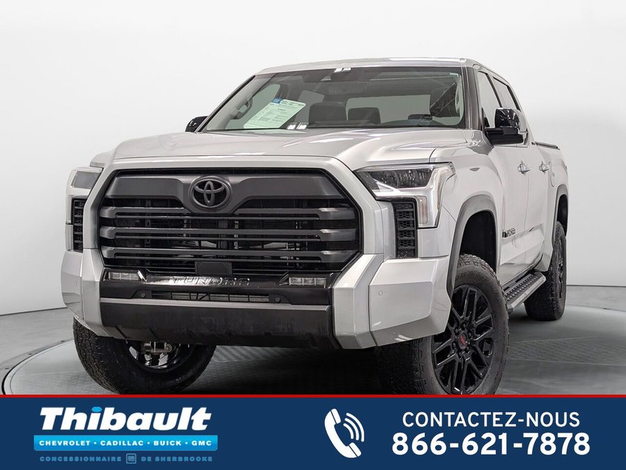 Toyota Tundra 4X4 CrewMax Limited Toit pano Volant chauffant 2024 Argent