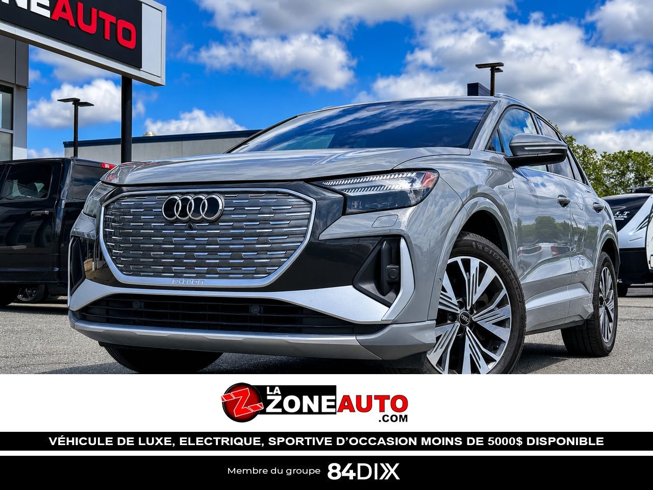 Audi Q4 e-tron 2023 Gris Granby - photo #0