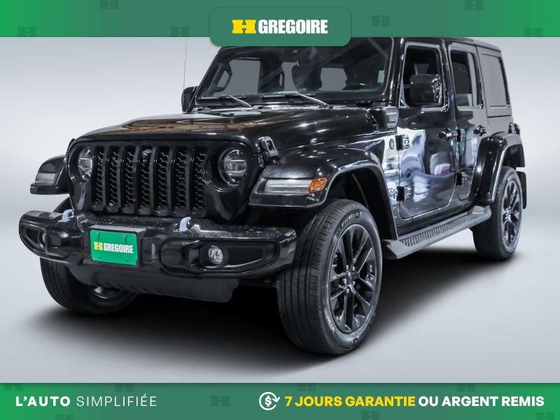 Jeep Wrangler 724710 | 4XE UNLIMITED HIGH ALTITUDE 4WD CUIR 2021 Noir Laval - photo #2