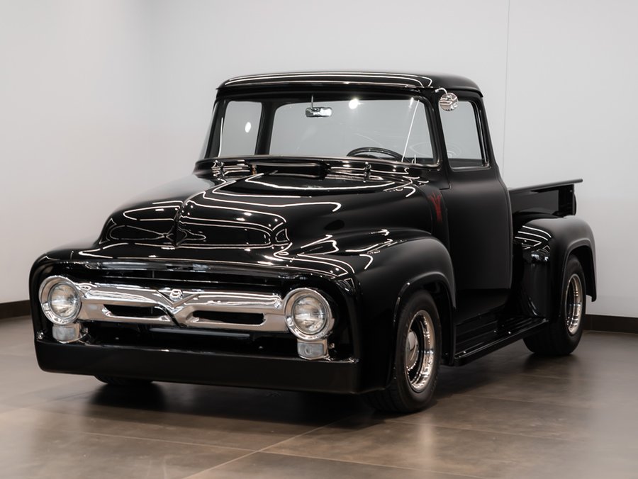 Ford F100 1956 1956 Noir