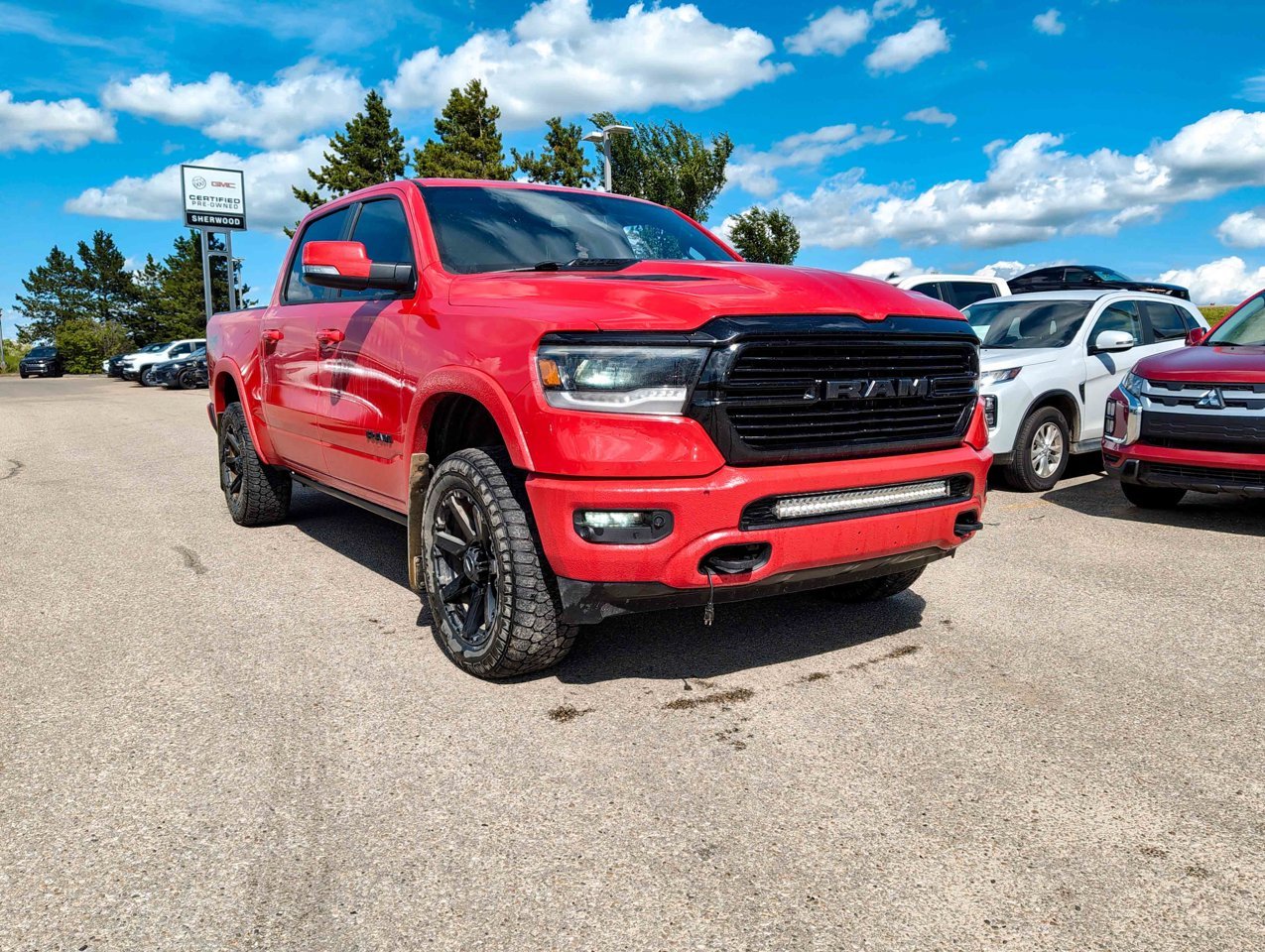 2020 Ram 1500 Laramie 4x4 Crew Cab 5'7 Box Red Sherwood Park - photo #2