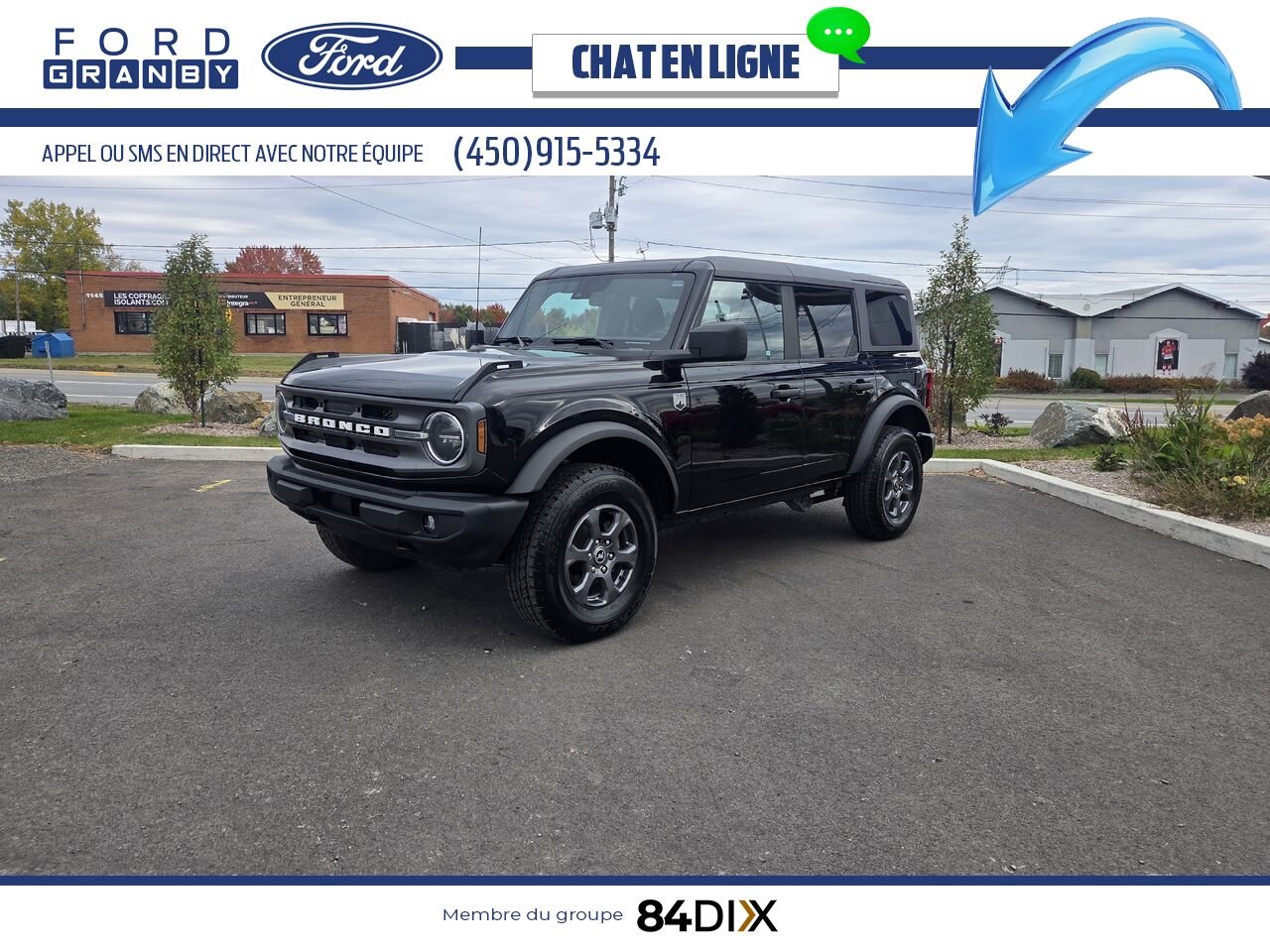 Ford Bronco 2023 Noir Granby - photo #2