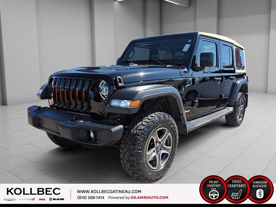 2020 JEEP WRANGLER UNLIMITED *** BAS KILOMÉTRAGE *** Black
