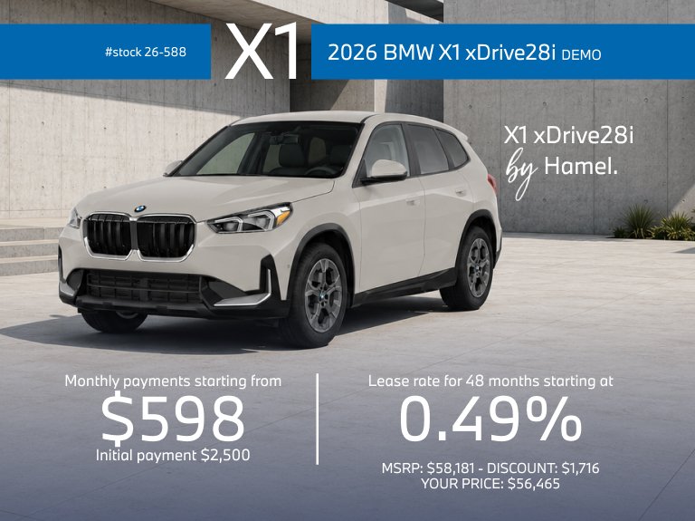 HamelBMW Accueil JUILLET X1