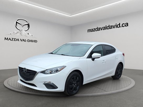 Mazda Mazda3 Berline 4 portes, boîte manuelle, GX, commande audio au volant, bluetooth 2015 Blanc