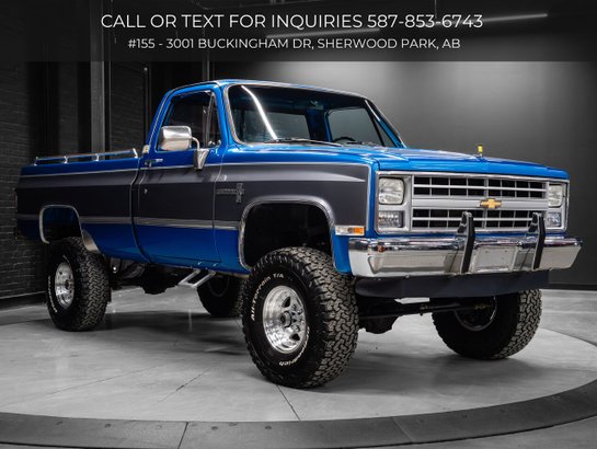 1987 Chevrolet K10 1987 Blue